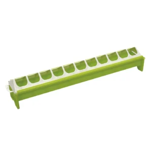 Comedero/Bebedero de Barra para Gallinas 75 cm verde