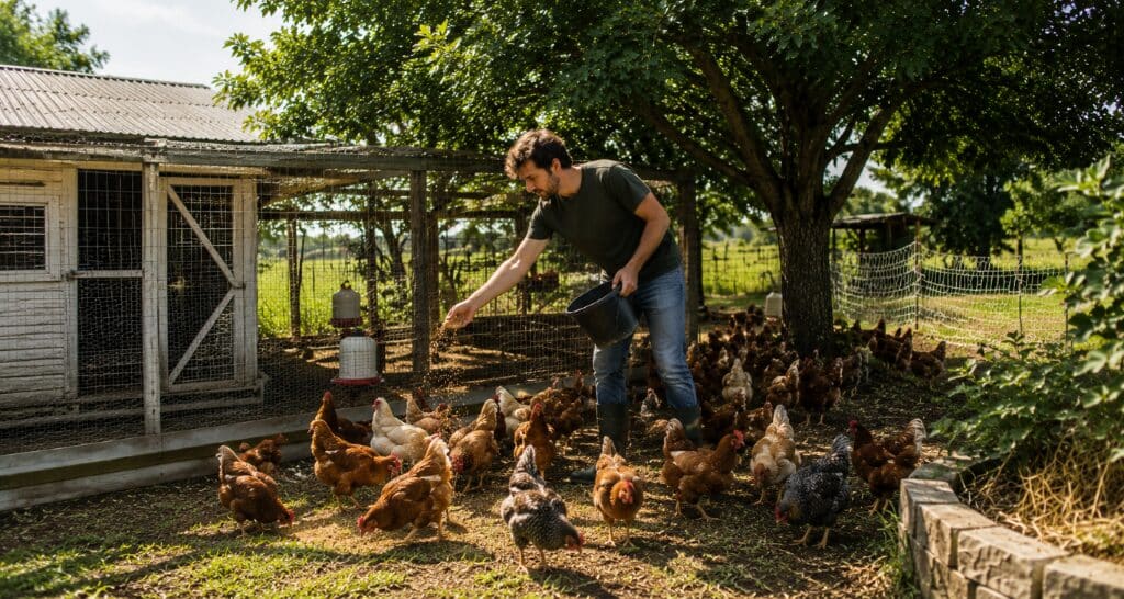 Hobby farming con gallinas