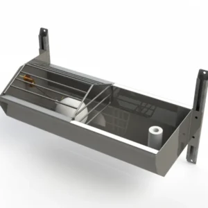 Bebedero para vacas de acero inoxidable con soporte de pared
