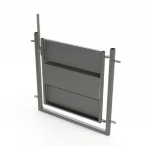 Puerta de chapa para vallas
