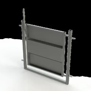 Puerta de chapa para vallas
